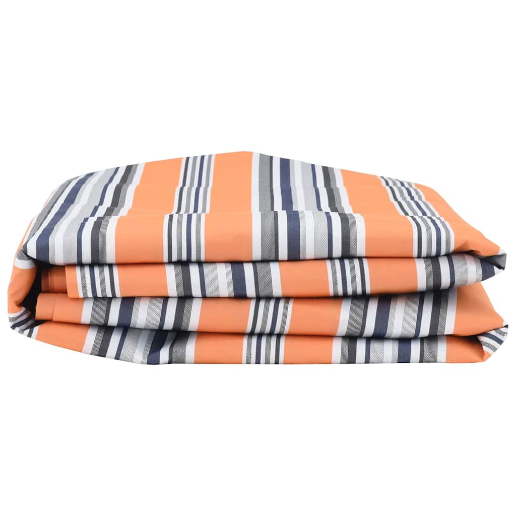 vidaXL Ύφασμα αντικατάστασης τέντας Μπλε και Πορτοκαλί 1000 x 160 εκ.