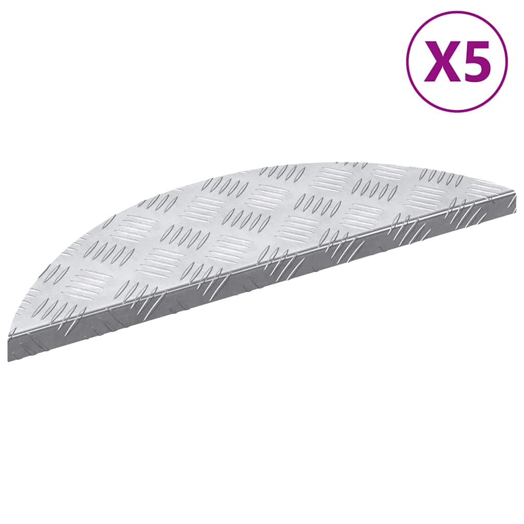 vidaXL Επιφάνειες Καρό 5 pcs Ασημί 60 x 18 εκ Αλουμίνιο