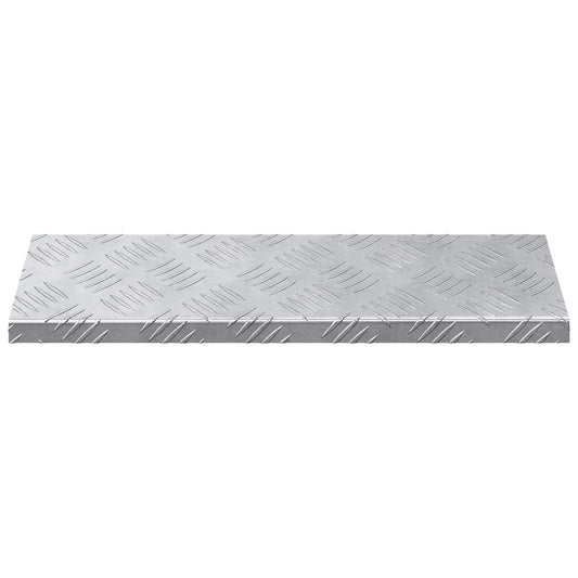 vidaXL Σκαλοπάτι Ορθογώνιος 5 pcs Ασημί 60 x 18 εκ Αλουμίνιο