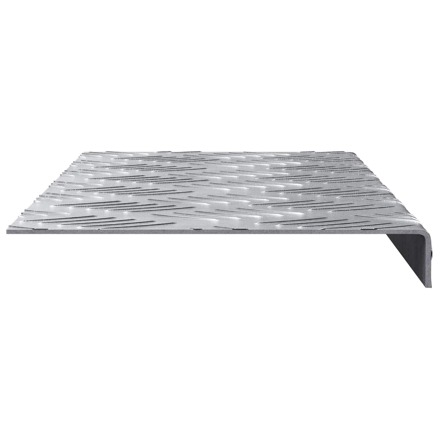 vidaXL Σκαλοπάτι 5 τμχ. 60 x 18 x 2,5 εκ. Ασημί Αλουμίνιο Ορθογώνιος