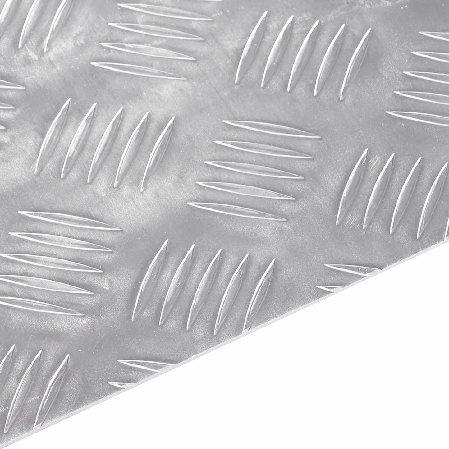 vidaXL Σκαλοπάτι 4 τμχ. 50 x 25 cm Ασημί Αλουμίνιο Ορθογώνιος
