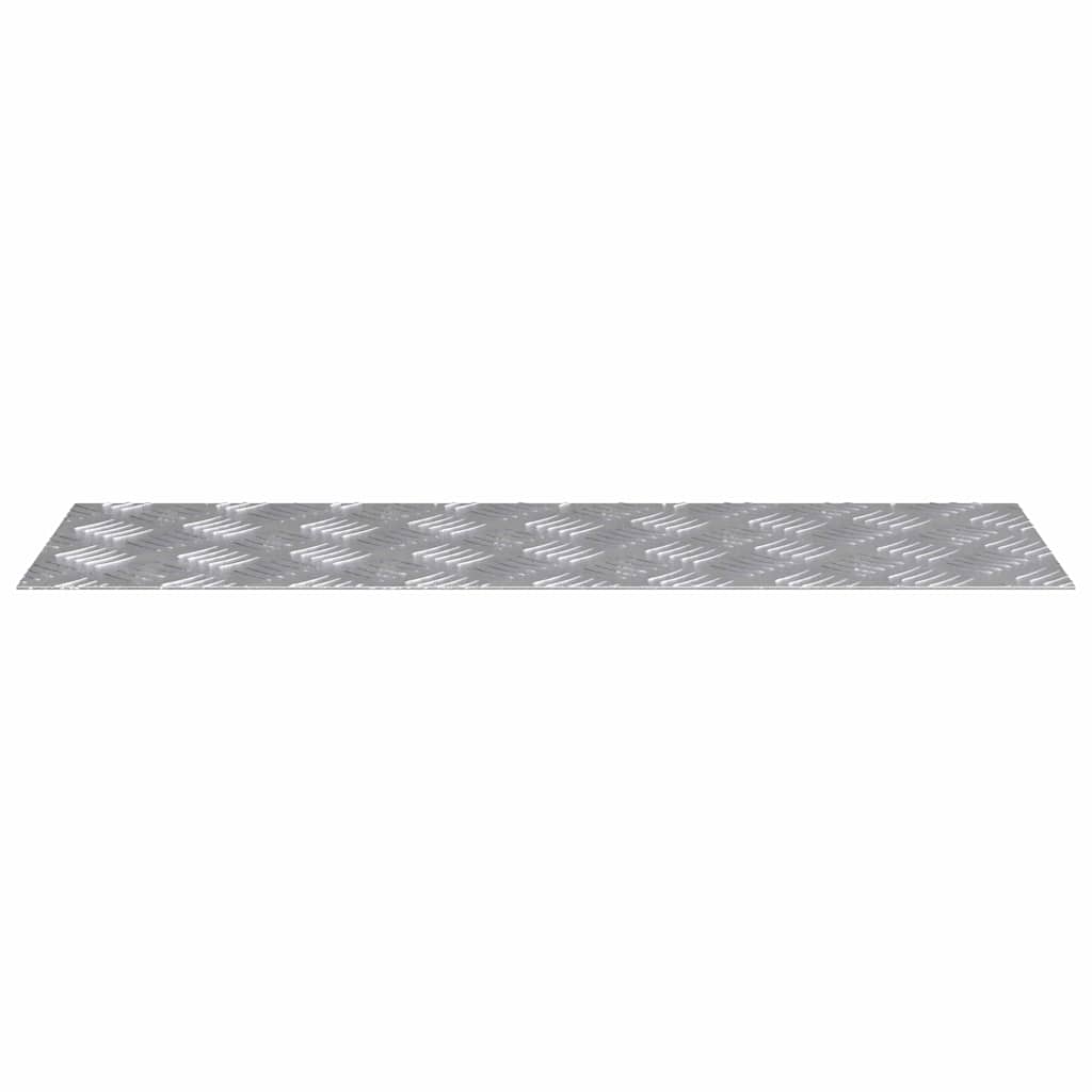 vidaXL Επιφάνειες Καρό 4 pcs Ασημί 75 x 25 εκ. Αλουμίνιο