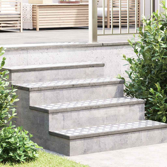 vidaXL Επιφάνειες Καρό 2 pcs Ασημί 100 x 25 cm Αλουμίνιο