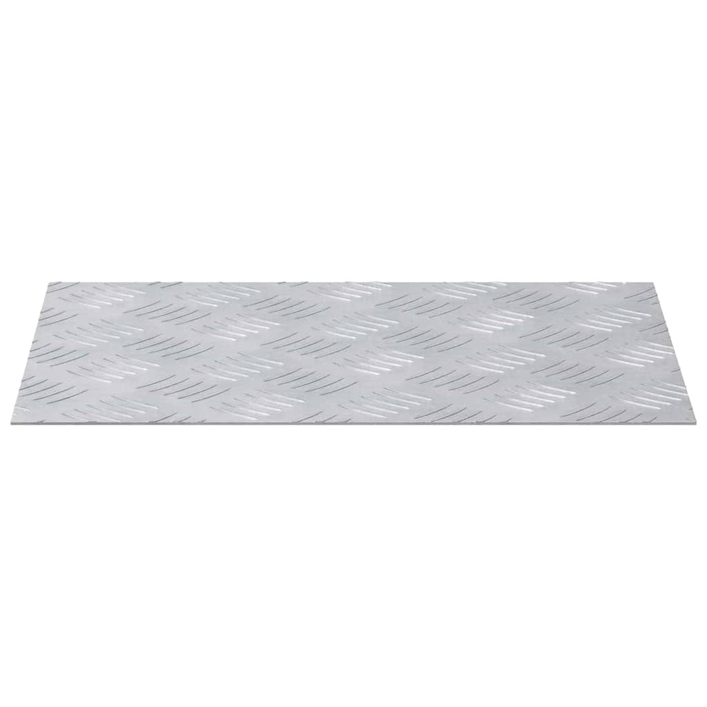 vidaXL Επιφάνειες Καρό 2 pcs Ασημί 40 x 30 cm Αλουμίνιο
