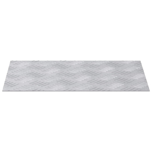 vidaXL Επιφάνειες Καρό 2 pcs Ασημί 40 x 30 cm Αλουμίνιο