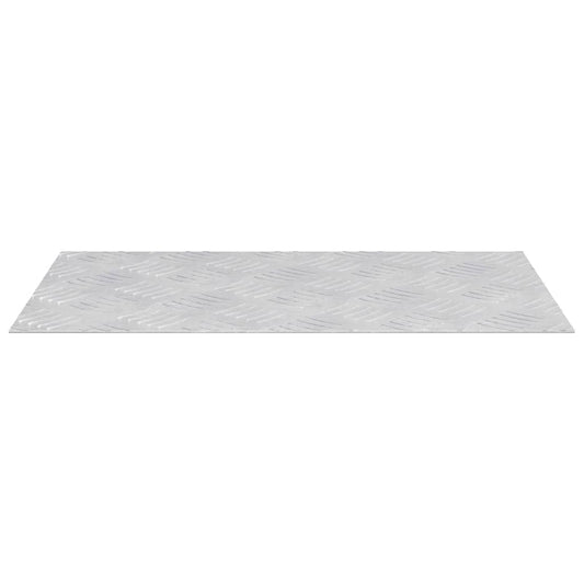 vidaXL Σκαλοπάτι 4 τμχ. 50 x 30 cm Ασημί Αλουμίνιο Ορθογώνιος