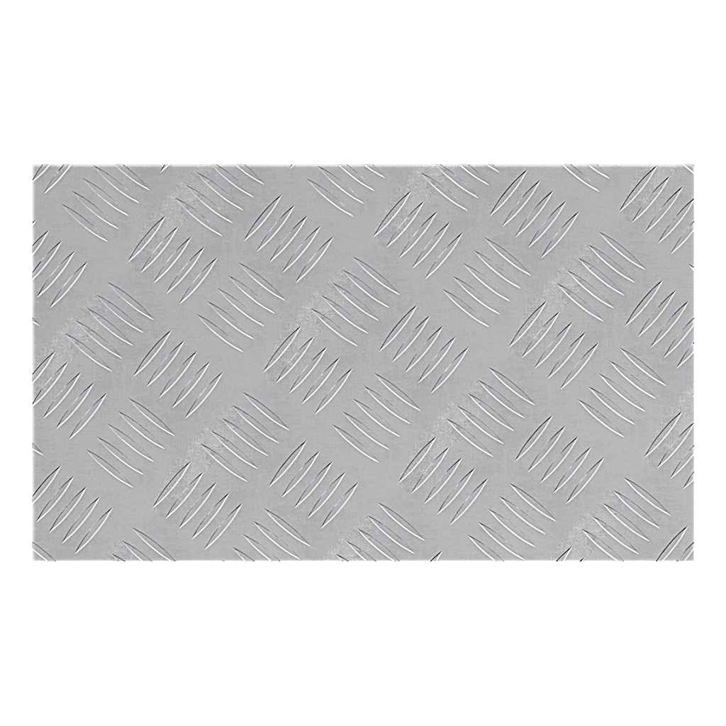 vidaXL Επιφάνειες Καρό 2 pcs Ασημί 50 x 30 cm Αλουμίνιο