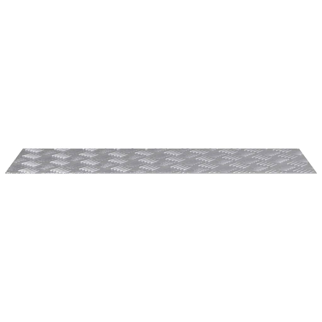 vidaXL Επιφάνειες Καρό 4 pcs Ασημί 90 x 30 cm Αλουμίνιο