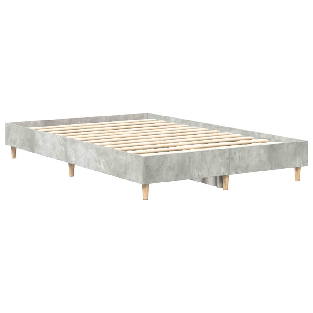 vidaXL Σκελετός Κρεβατιού Σκυρόδεμα Γκρι 193 x 123 x 25 εκ.