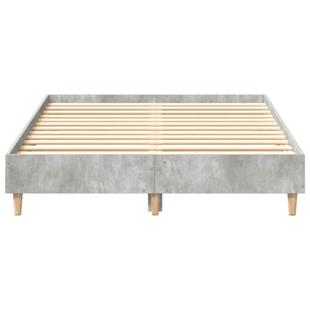 vidaXL Σκελετός Κρεβατιού Σκυρόδεμα Γκρι 193 x 123 x 25 εκ.