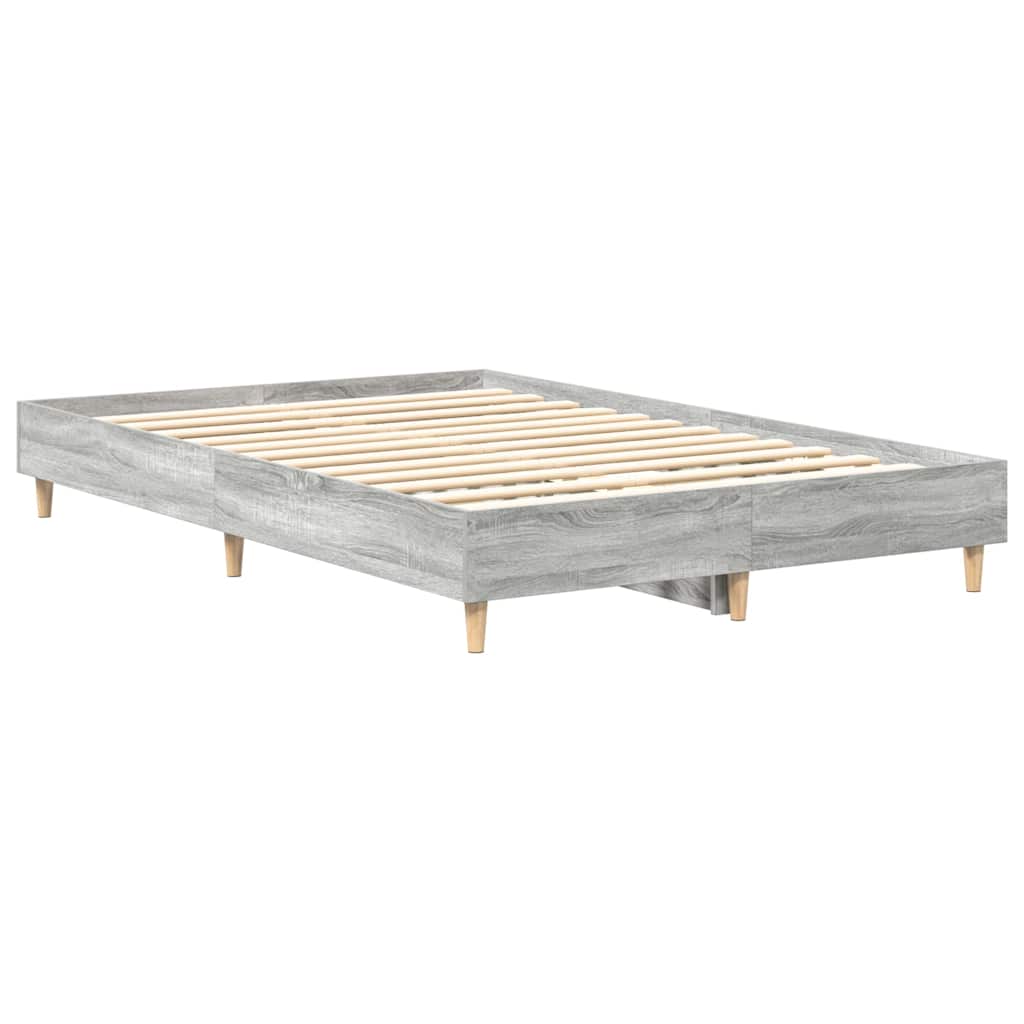 vidaXL Σκελετός Κρεβατιού Γκρίζο Σονομα 193 x 123 x 25 εκ.