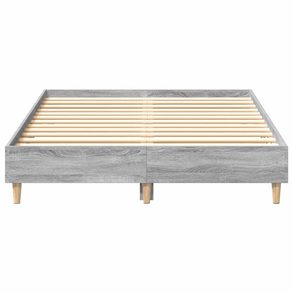 vidaXL Σκελετός Κρεβατιού Γκρίζο Σονομα 193 x 123 x 25 εκ.