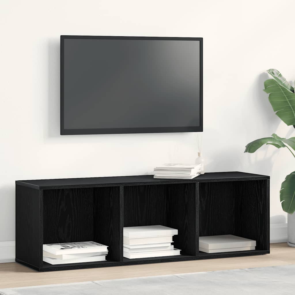 vidaXL Βιβλιοθήκη Μαύρη Δρυς 36x30x114 εκ. από Τεχνητό Ξύλο