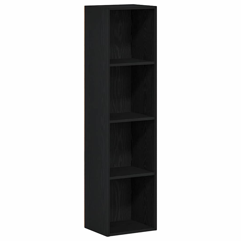 vidaXL Βιβλιοθήκη Μαύρη δρυς 36 x 30 x 143 cm Επεξεργασμένο ξύλο