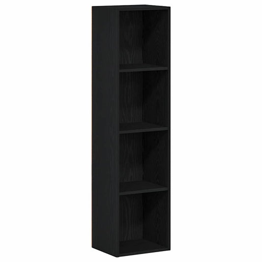 vidaXL Βιβλιοθήκη Μαύρη δρυς 36 x 30 x 143 cm Επεξεργασμένο ξύλο