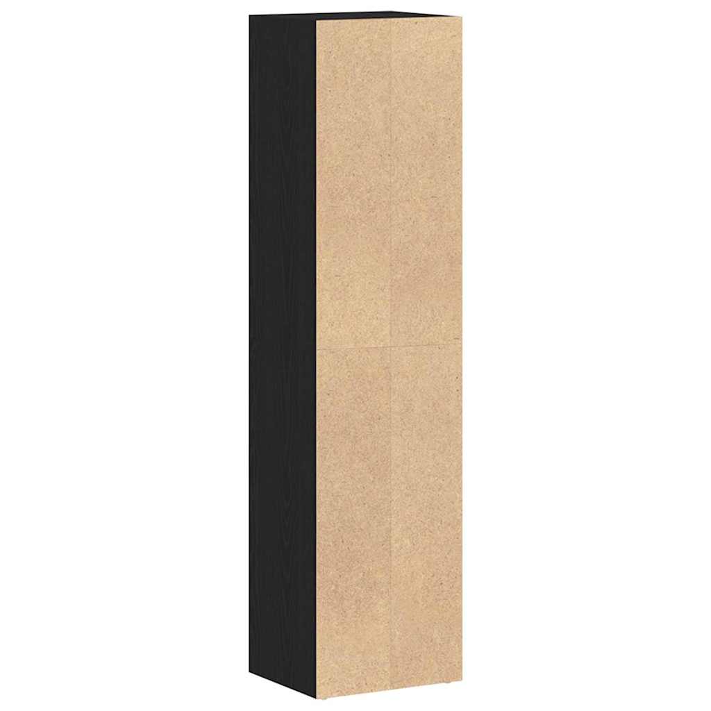 vidaXL Βιβλιοθήκη Μαύρη δρυς 36 x 30 x 143 cm Επεξεργασμένο ξύλο