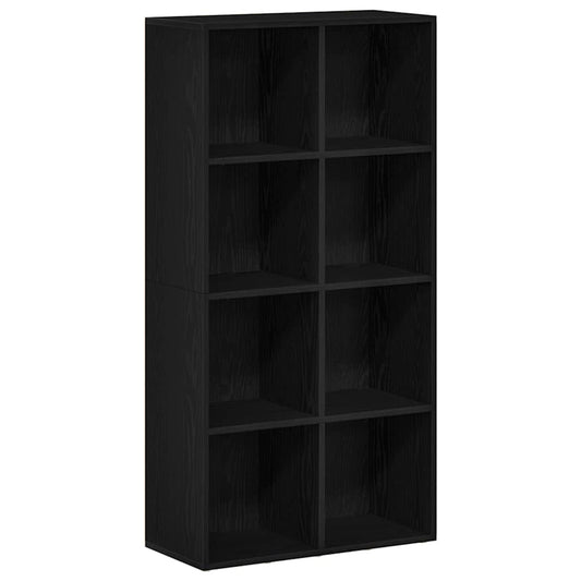 vidaXL Βιβλιοθήκη Μαύρη Δρυς 66x30x130 εκ. από Τεχνητό Ξύλο