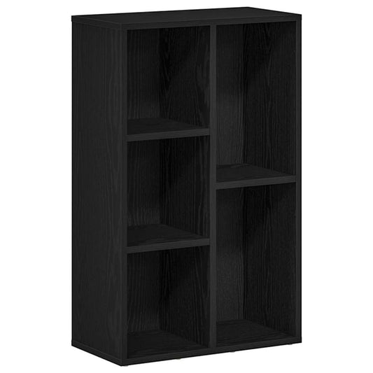vidaXL Βιβλιοθήκη Μαύρη Δρυς 50x25x80 εκ. από Τεχνητό Ξύλο