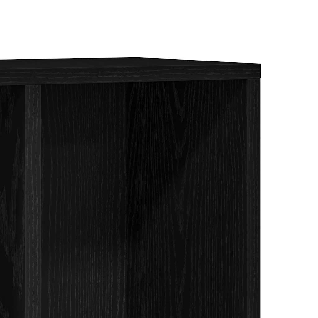 vidaXL Βιβλιοθήκη Μαύρη Δρυς 50x25x80 εκ. από Τεχνητό Ξύλο