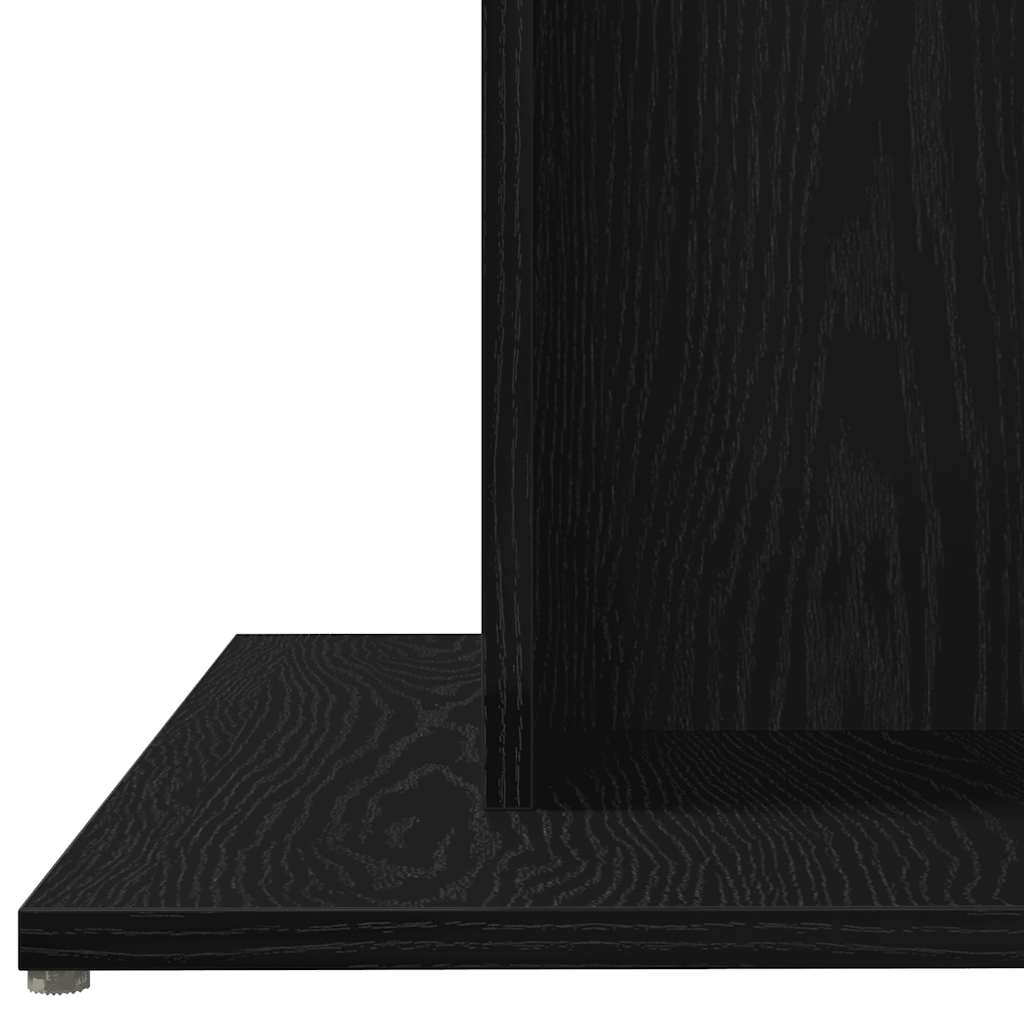 vidaXL Τραπεζαρία Μαύρη Δρυς 80x80x75 εκ. από Τεχνητό Ξύλο