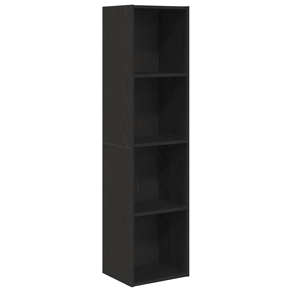 vidaXL Βιβλιοθήκη Μαύρη Οξυά 143 x 30 x 36 εκ. Επεξεργασμένο ξύλο