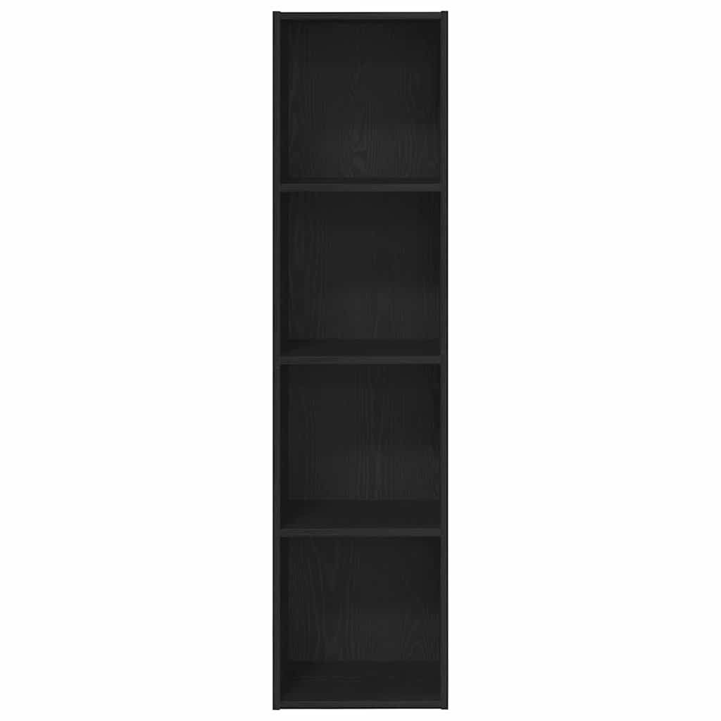 vidaXL Βιβλιοθήκη Μαύρη Οξυά 143 x 30 x 36 εκ. Επεξεργασμένο ξύλο