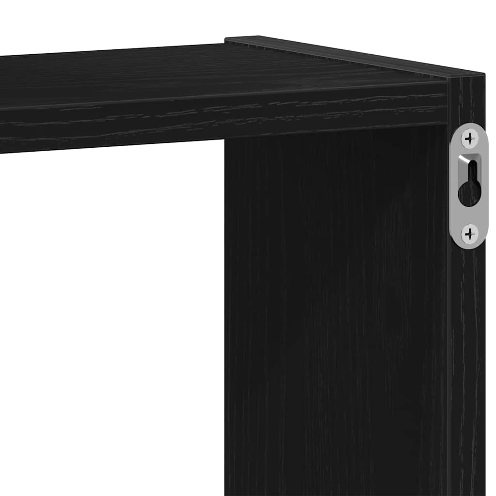 vidaXL Ράφια Τοίχου Κύβοι Μαύρη Δρυς 68 x 15 x 68 εκ. από Τεχνητό Ξύλο