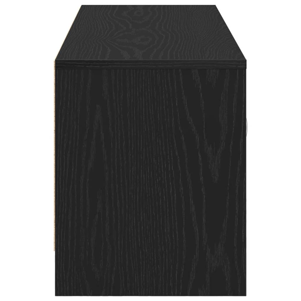 vidaXL Έπιπλο Τηλεόρασης Μαύρο Δρυς 102x30x37,5 εκ. από Τεχνητό Ξύλο
