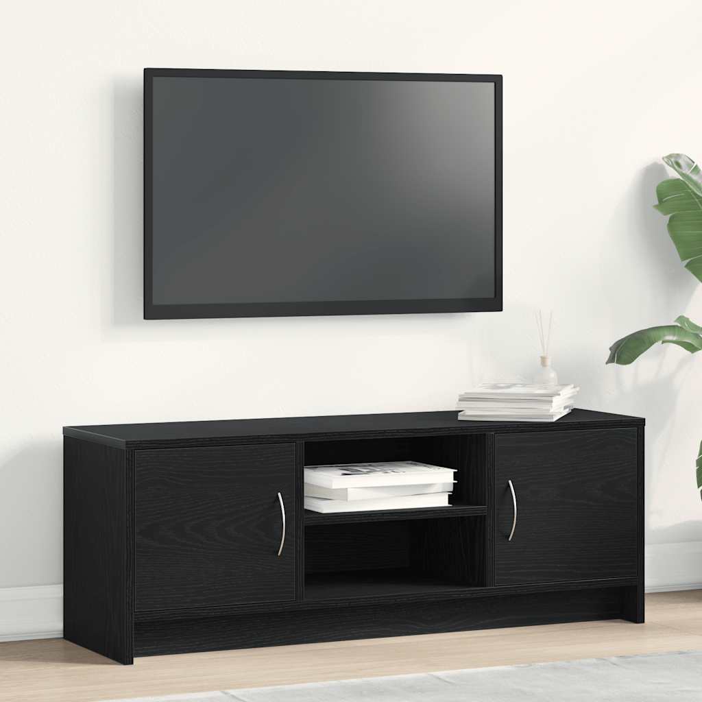 vidaXL Έπιπλο Τηλεόρασης Μαύρο Δρυς 102x30x37,5 εκ. από Τεχνητό Ξύλο
