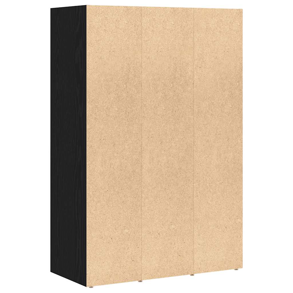 vidaXL Βιβλιοθήκη Μαύρη Δρυς 66 x 30 x 98 εκ. από Τεχνητό Ξύλο