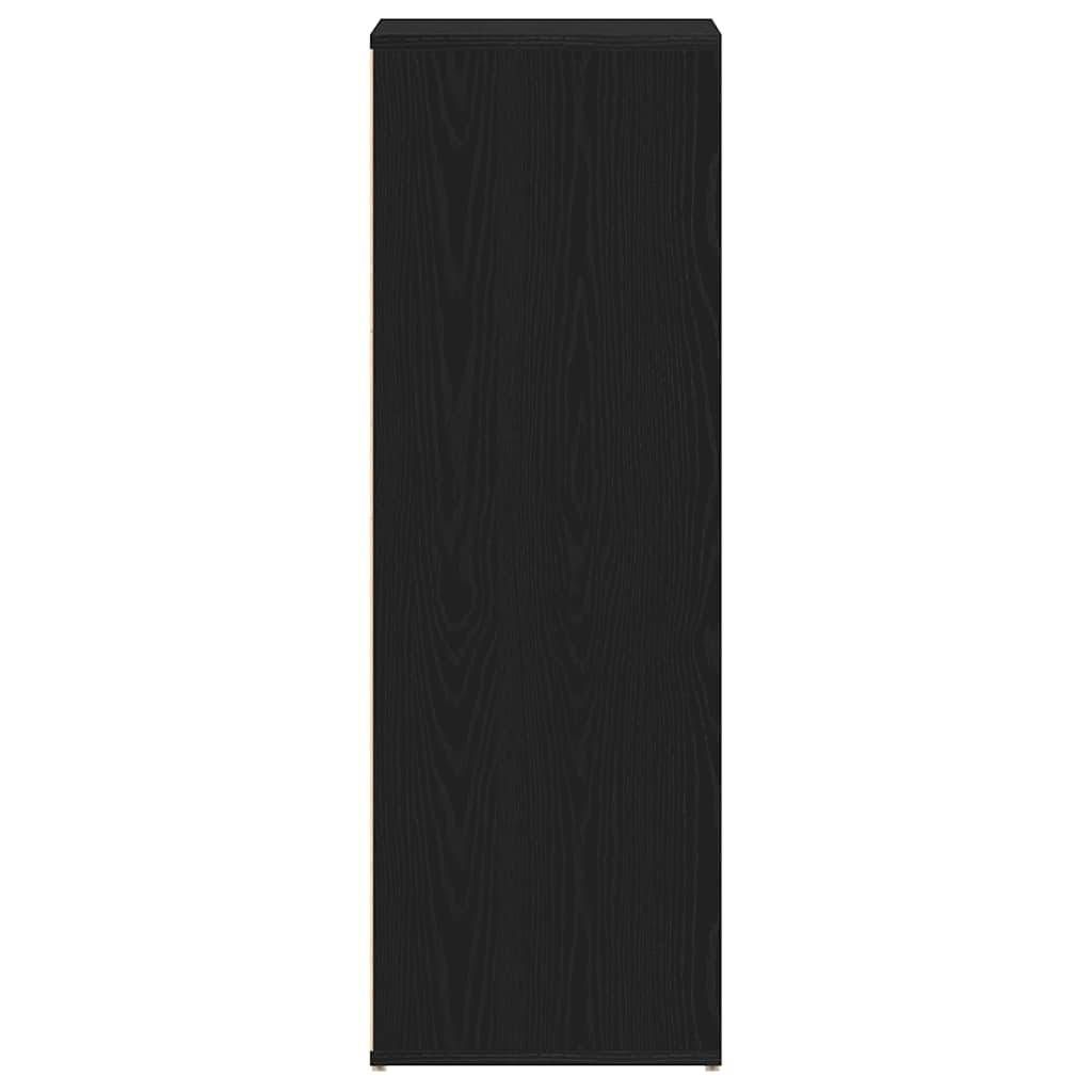 vidaXL Παπουτσοθήκη Μαύρη Δρυς 54 x 34 x 100,5 εκ. από Τεχνητό Ξύλο