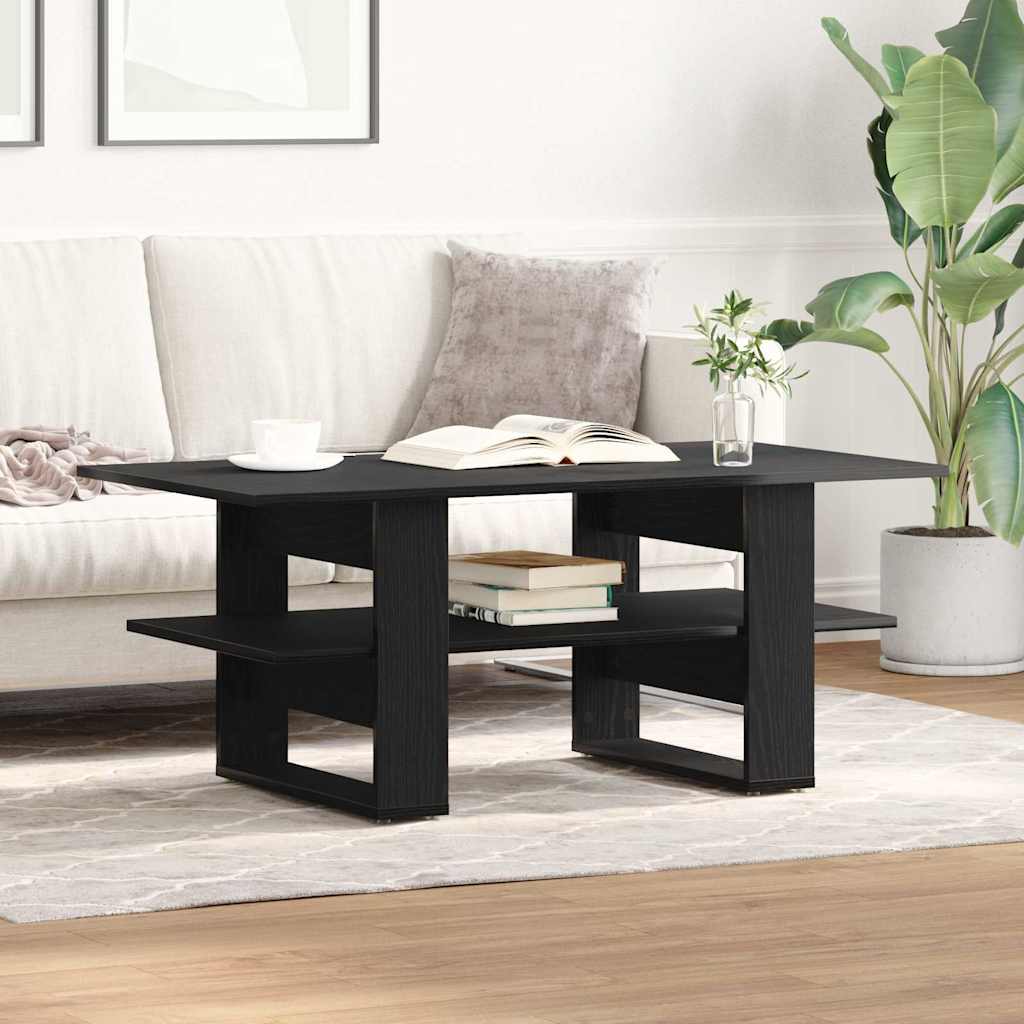 vidaXL Τραπεζάκι σαλονιού Μαύρη δρυς 102 x 55 x 42 cm