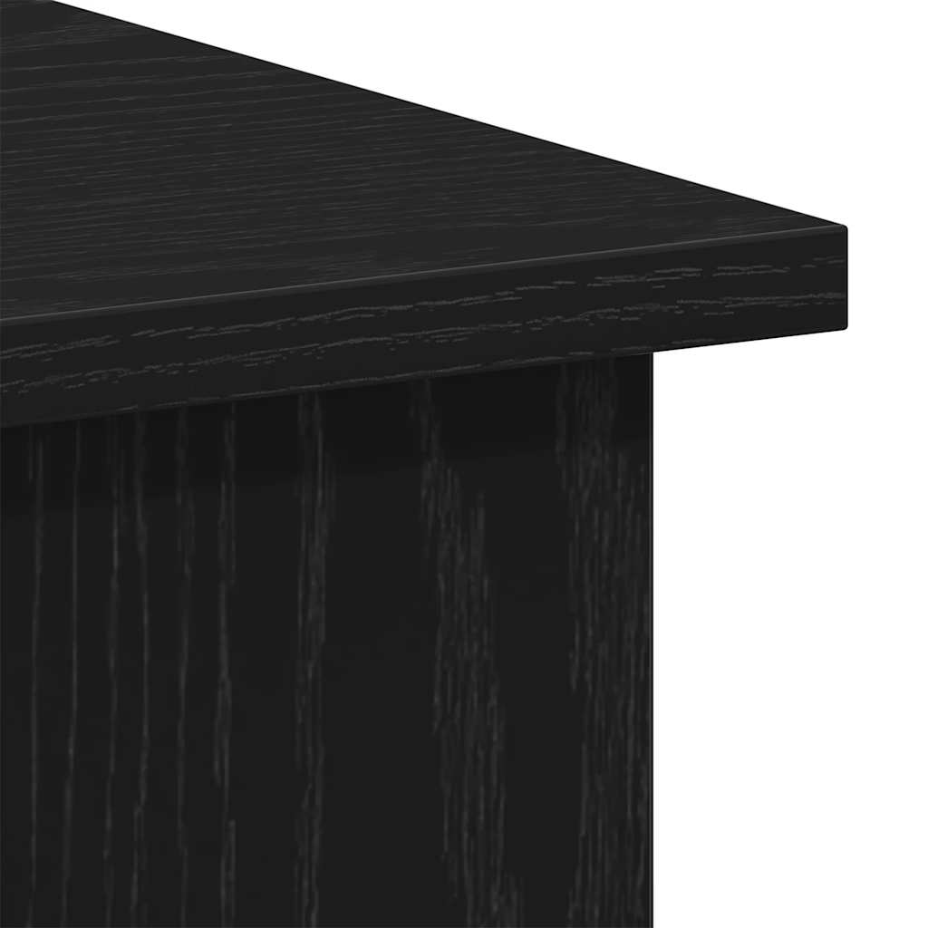 vidaXL Γραφείο Μαύρη Δρυς 100x55x75 εκ. από Τεχνητό Ξύλο