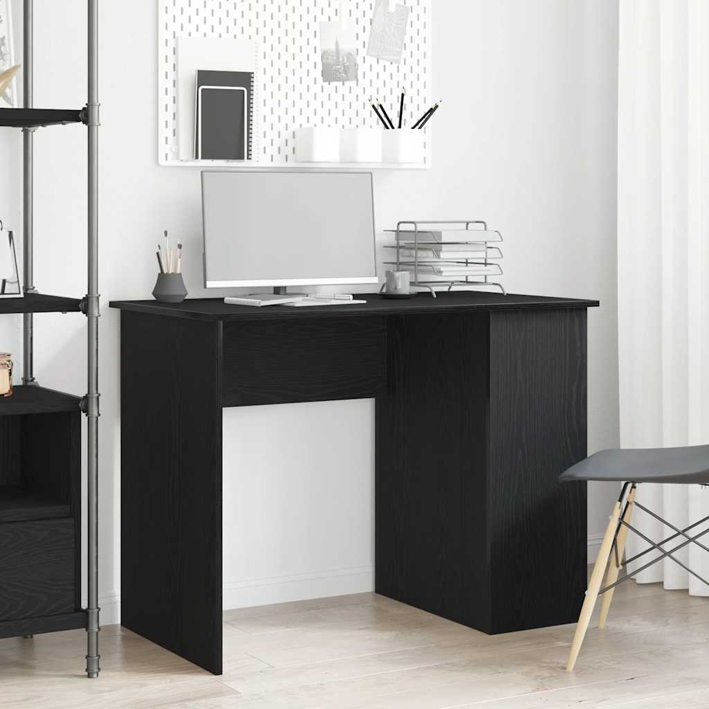 vidaXL Γραφείο Μαύρη Δρυς 100x55x75 εκ. από Τεχνητό Ξύλο