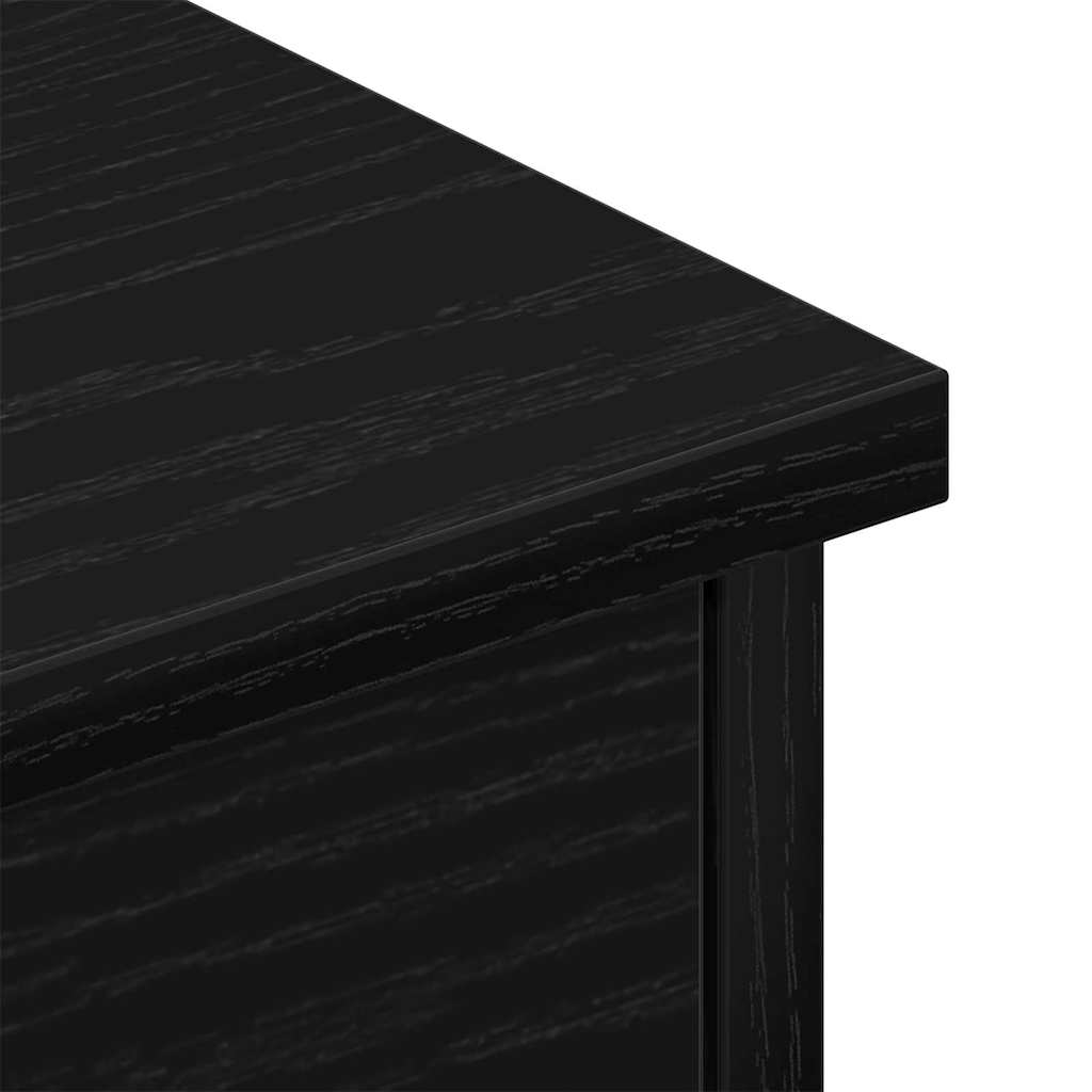 vidaXL Ντουλάπα Τοίχου Μαύρη Οξυά 60 x 26 x 18,5 εκ Επεξεργασμένο ξύλο