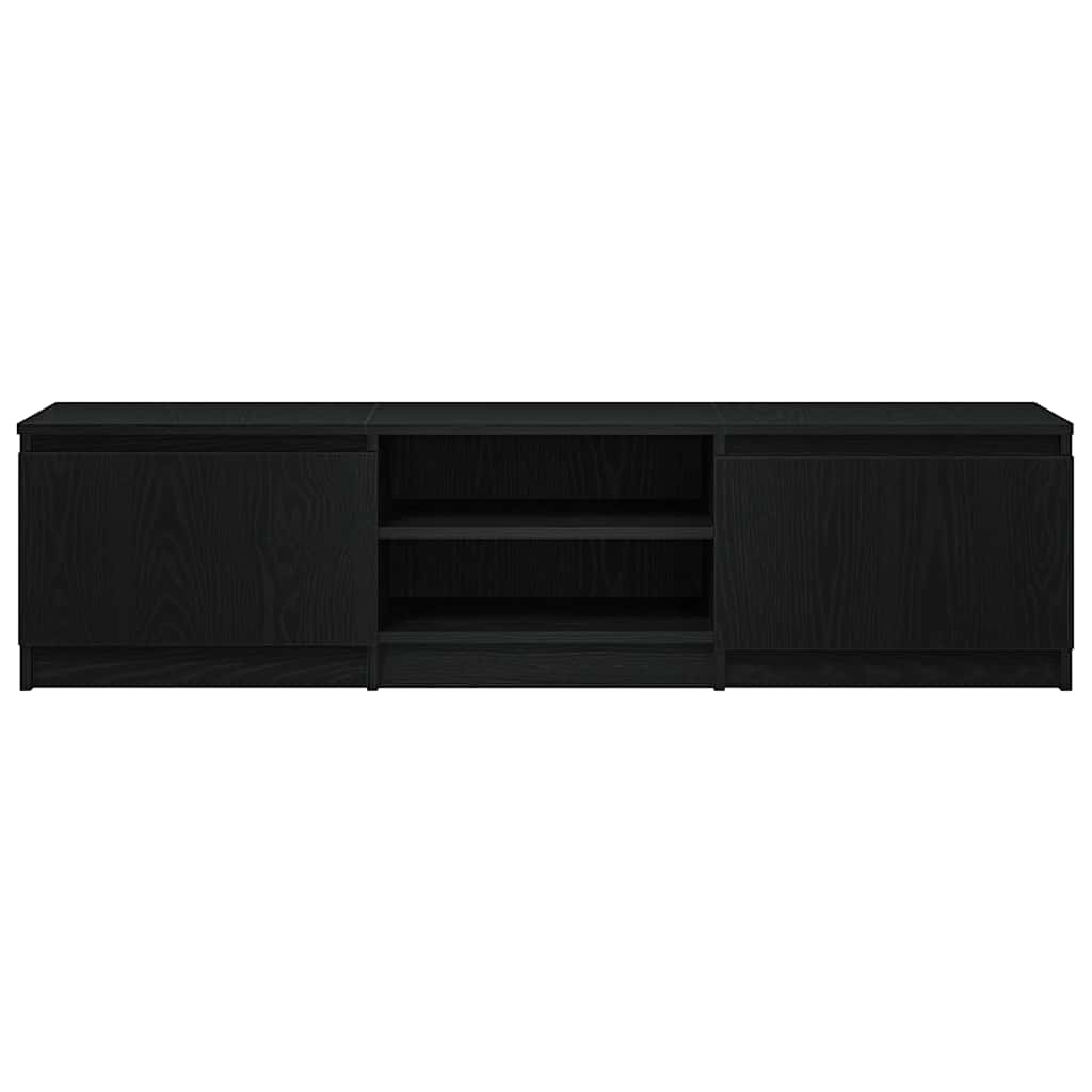 vidaXL Έπιπλο Τηλεόρασης Μαύρο Δρυς 140x40x36 εκ. από Τεχνητό Ξύλο
