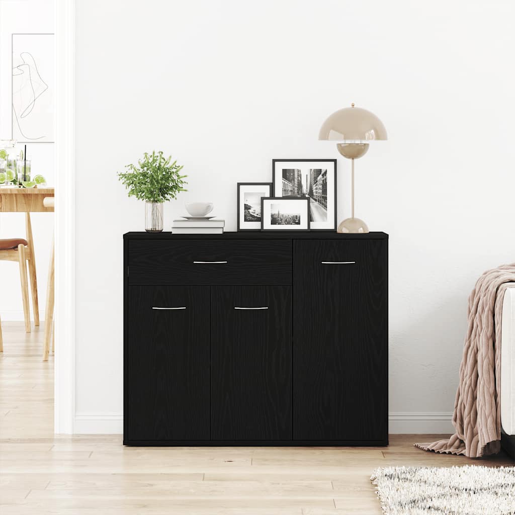 vidaXL Μπουφές από Μαύρη Δρυς 88x30x70 εκ. από Τεχνητό Ξύλο