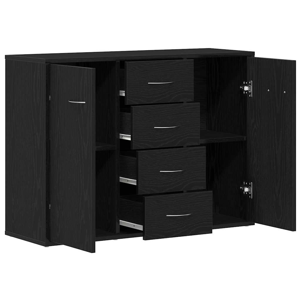 vidaXL Μπουφές από Μαύρη Δρυς 88x30x64 εκ. από Τεχνητό Ξύλο