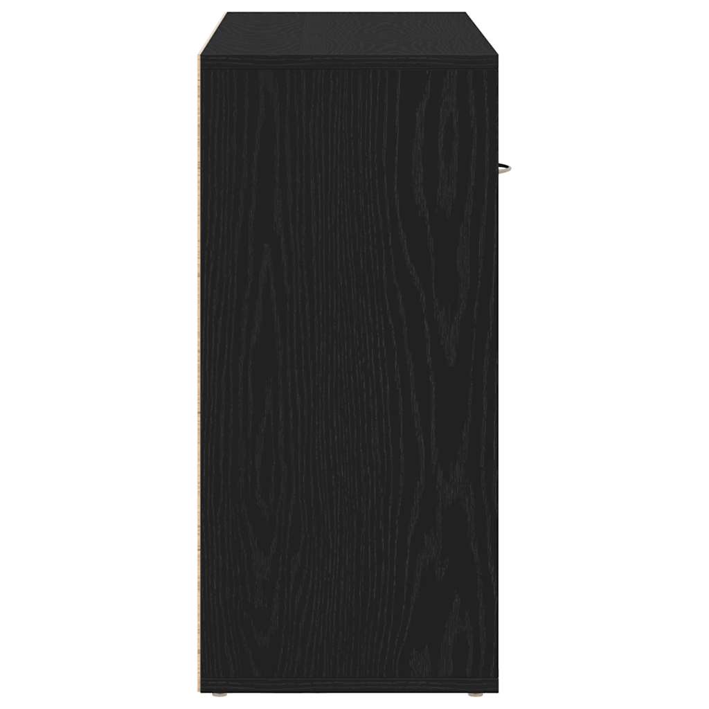 vidaXL Μπουφές από Μαύρη Δρυς 88x30x64 εκ. από Τεχνητό Ξύλο
