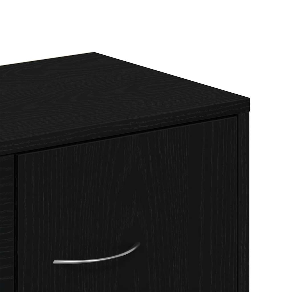 vidaXL Μπουφές από Μαύρη Δρυς 88x30x64 εκ. από Τεχνητό Ξύλο