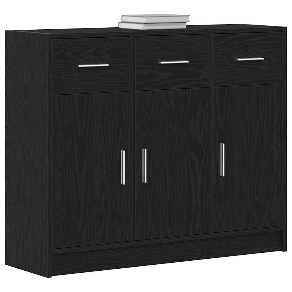 vidaXL Μπουφές από Μαύρη Δρυς 91 x 28 x 75 εκ. από Τεχνητό Ξύλο