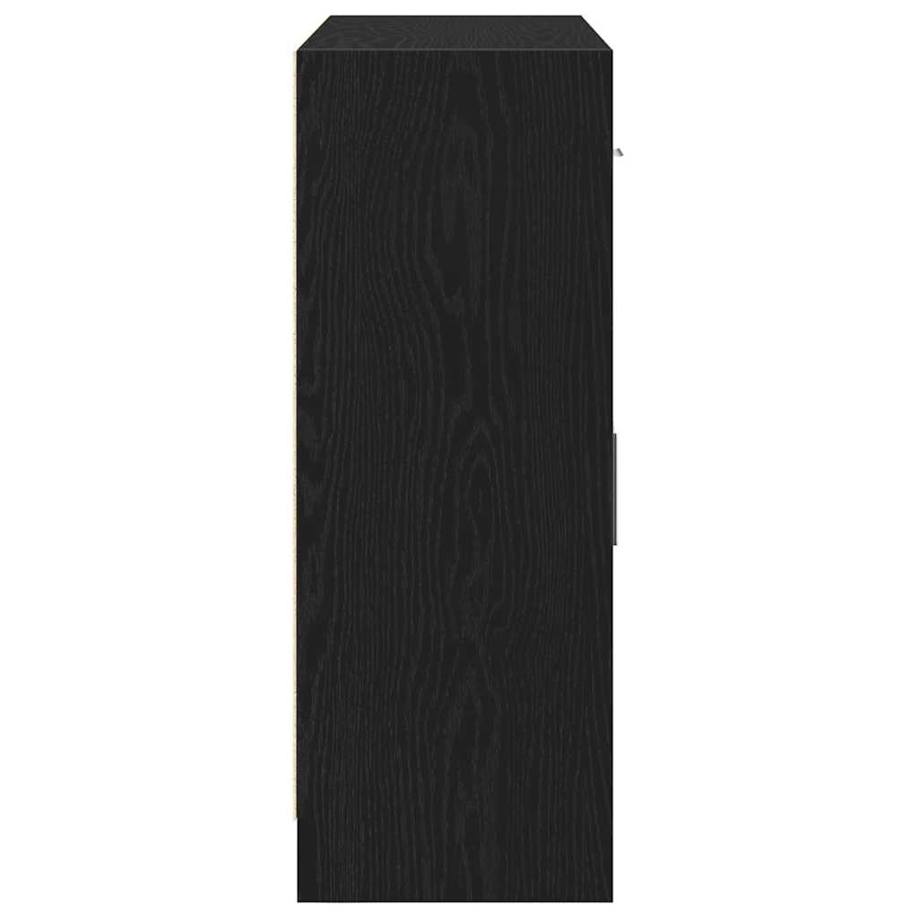 vidaXL Μπουφές από Μαύρη Δρυς 91 x 28 x 75 εκ. από Τεχνητό Ξύλο