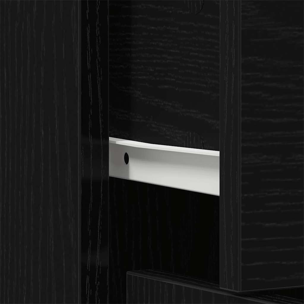 vidaXL Μπουφές από Μαύρη Δρυς 91 x 28 x 75 εκ. από Τεχνητό Ξύλο