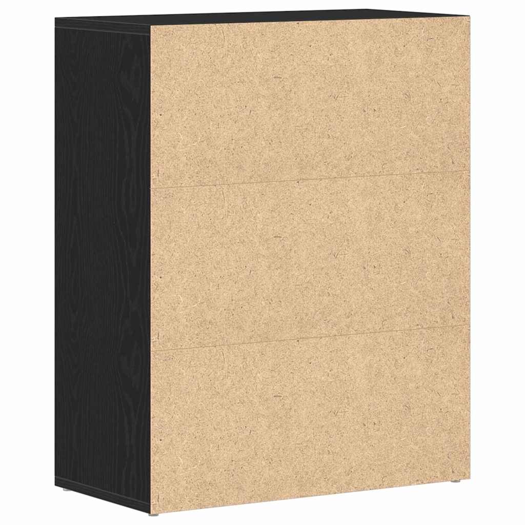 vidaXL Πλαϊνό γραφείο Μαύρο 60 x 30 x 75 cm Επεξεργασμένο ξύλο