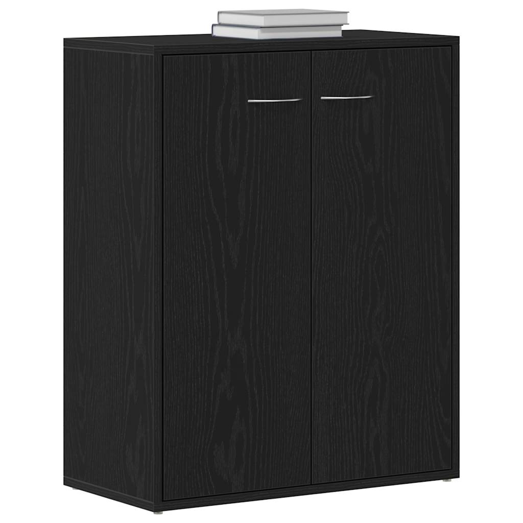 vidaXL Μπουφές Μαύρος Δρυς 60x30x75 εκ. από Τεχνητό Ξύλο