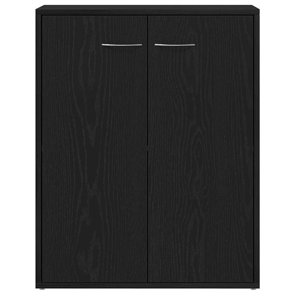 vidaXL Μπουφές Μαύρος Δρυς 60x30x75 εκ. από Τεχνητό Ξύλο