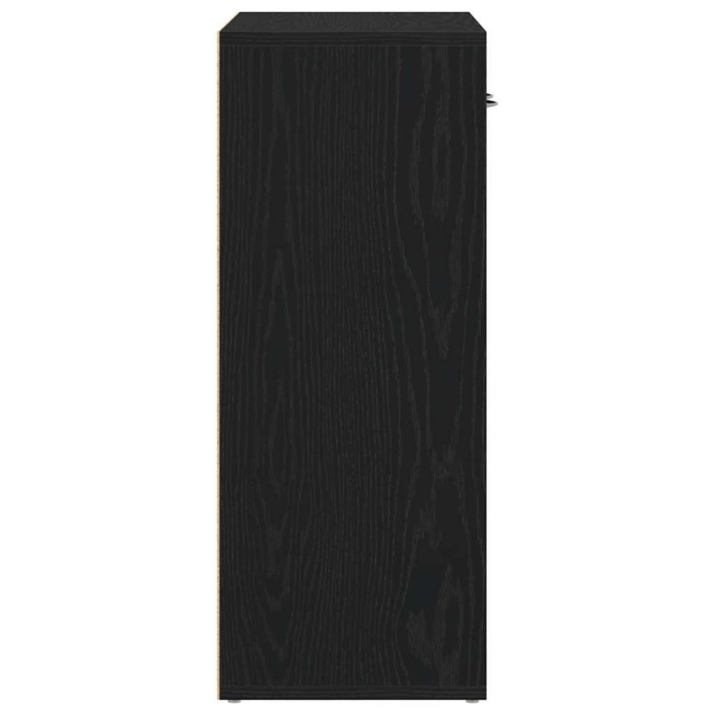vidaXL Μπουφές Μαύρος Δρυς 60x30x75 εκ. από Τεχνητό Ξύλο