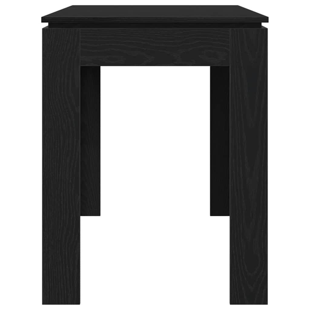 vidaXL Τραπεζαρία Μαύρη Δρυς 120x60x76 εκ. από Τεχνητό Ξύλο