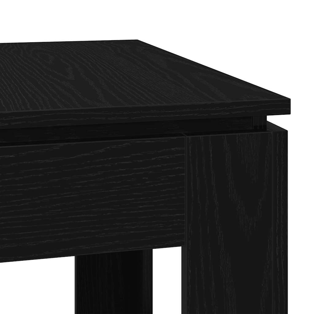 vidaXL Τραπεζαρία Μαύρη Δρυς 120x60x76 εκ. από Τεχνητό Ξύλο