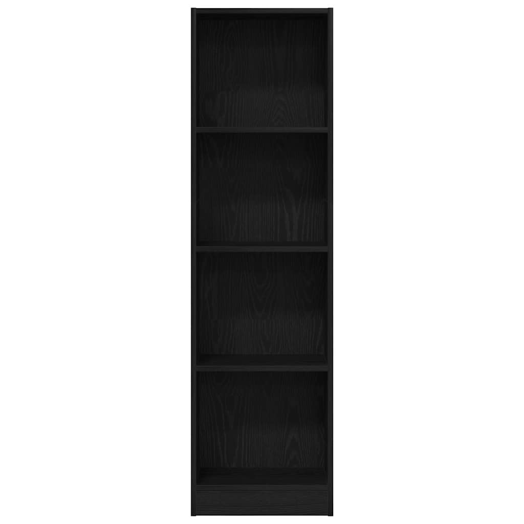 vidaXL Βιβλιοθήκη Μαύρη Δρυς 40x24x143 εκ. από Τεχνητό Ξύλο